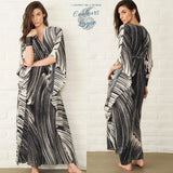 Robe Tunique de plage longue LE CAP - Couleurs Lagon
