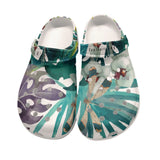 Sabots Femmes Blanc Floral Libellule 2 - Couleurs Lagon