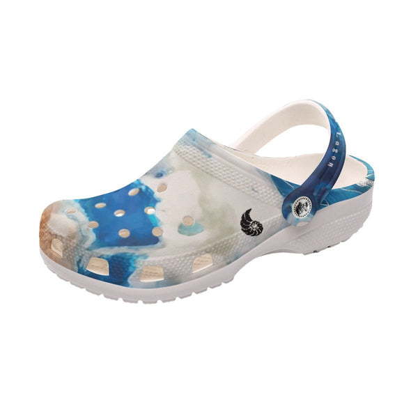 Sabots Femmes Marbre Marine TieDye - Couleurs Lagon