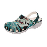 Sabots Femmes Noir Floral Libellule 2 - Couleurs Lagon