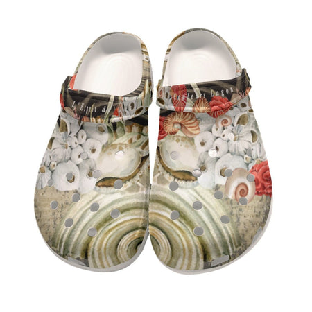 Sabots Femmes Sable et Coquillages 2 - Couleurs Lagon