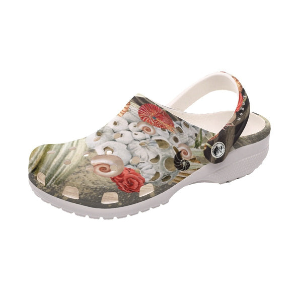 Sabots Femmes Sable et Coquillages 2 - Couleurs Lagon