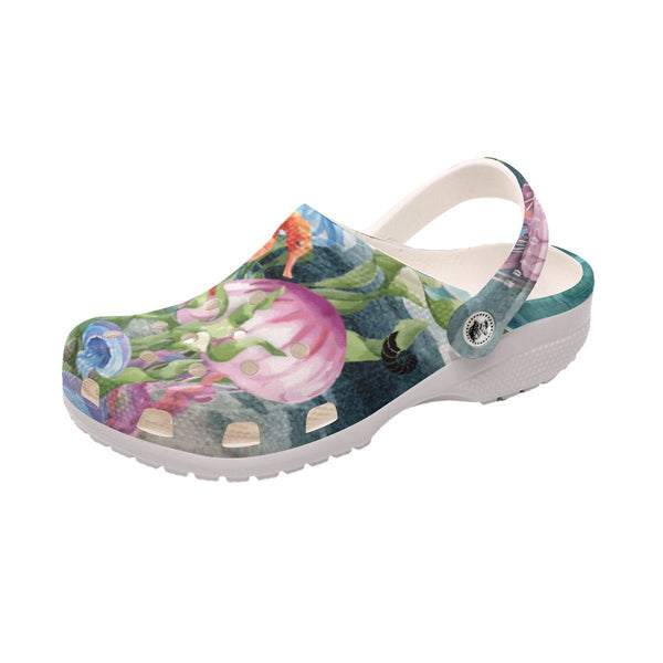 Sabots Hommes Crocs Algues et Meduses 2 - Couleurs Lagon