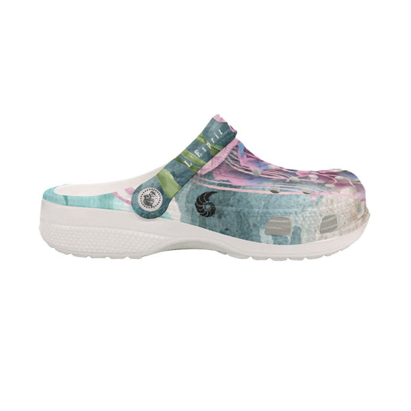 Sabots Hommes Crocs Algues et Meduses 2 - Couleurs Lagon