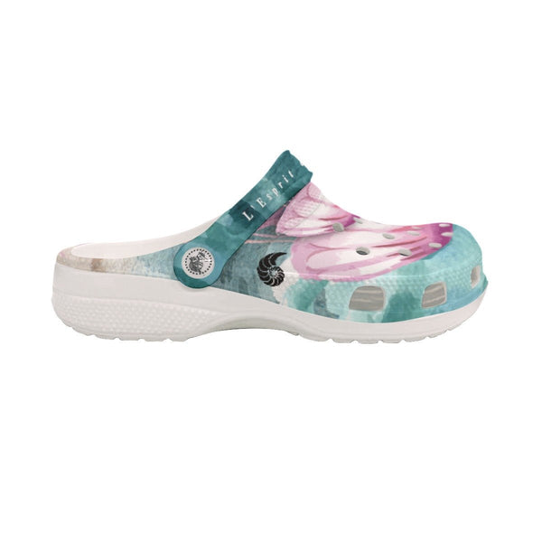 Sabots Hommes Crocs Algues et Meduses - Couleurs Lagon