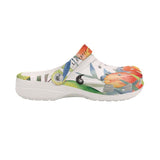 Sabots Hommes Crocs Blanc Floral Hibiscus 2 - Couleurs Lagon