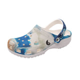 Sabots Hommes Crocs Blanc Marbre Marine TieDye - Couleurs Lagon