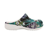 Sabots Hommes Crocs Noir Floral Libellule - Couleurs Lagon