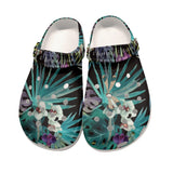 Sabots Hommes Crocs Noir Floral Libellule - Couleurs Lagon