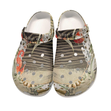 Sabots Hommes Crocs Sable et Coquillages - Couleurs Lagon