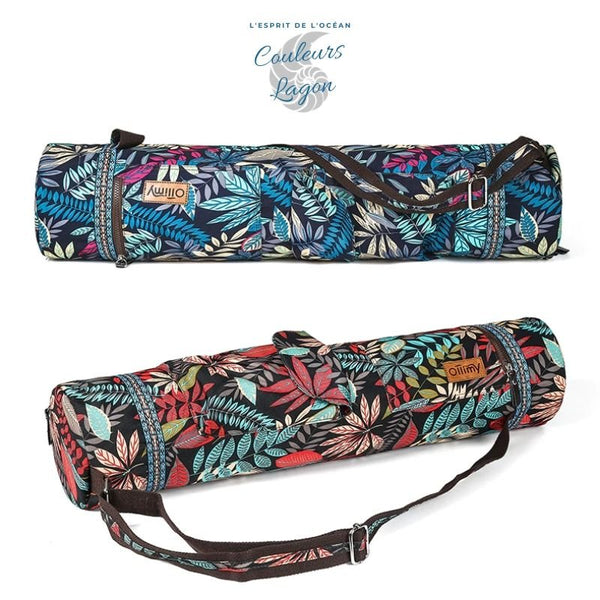 Sac imprimé pour tapis de YOGA - Couleurs Lagon