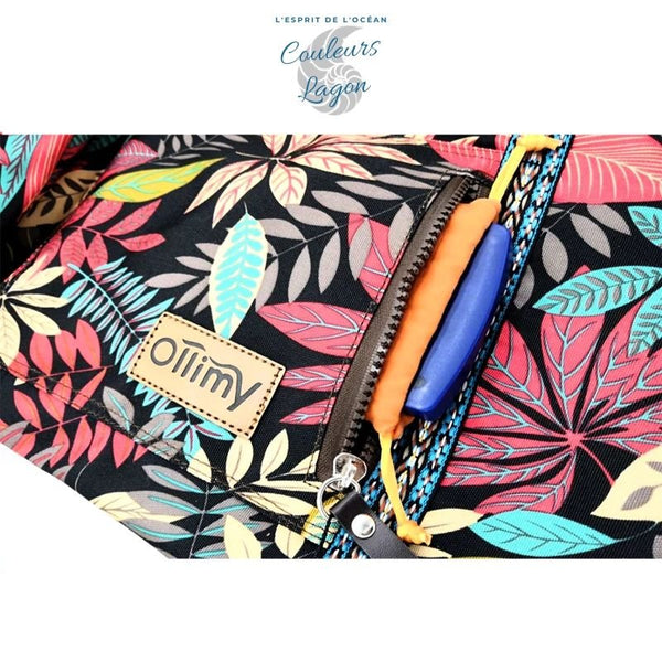 Sac imprimé pour tapis de YOGA - Couleurs Lagon