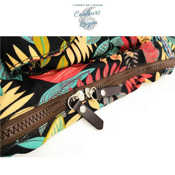 Sac imprimé pour tapis de YOGA - Couleurs Lagon