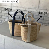 Sac Paille Bandoulière de Luxe Rothschild - Couleurs Lagon