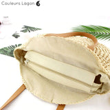 Sacs de Paille Rond BALI NATURE - Couleurs Lagon