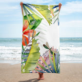 Serviette 30x60 PF1.3 COLEOPTERES HIBISCUS - Couleurs Lagon
