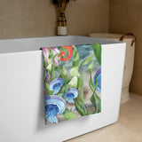 Serviette 30x60 PM1.1 MEDUSES HIPPOCAMPE - Couleurs Lagon
