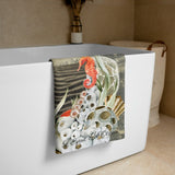 Serviette 30x60 PM2.5 SABLE MARINE LOVE - Couleurs Lagon