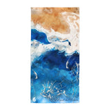 Serviette 30x60 PM3.2 MARBRE MARINE DRAGON FISH - Couleurs Lagon