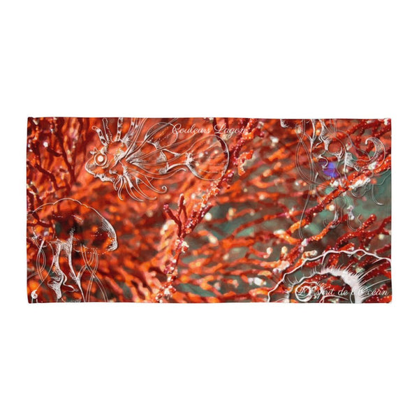 Serviette 30x60 PM4.2 RED CORAL 2 - Couleurs Lagon