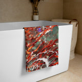 Serviette 30x60 PM4.2 RED CORAL 2 - Couleurs Lagon
