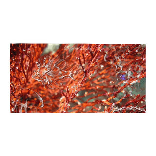 Serviette 30x60 PM4.3 RED CORAL 3 - Couleurs Lagon