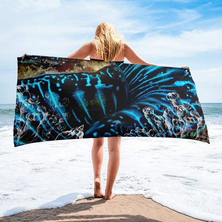 Serviette 30x60 PM5.1 BENITIER BLEU - Couleurs Lagon