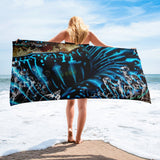 Serviette 30x60 PM5.1 BENITIER BLEU - Couleurs Lagon