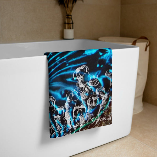 Serviette 30x60 PM5.1 BENITIER BLEU - Couleurs Lagon