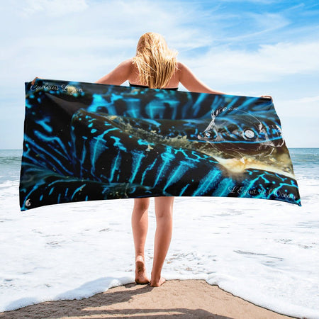 Serviette 30x60 PM5.2 BENITIER BLEU 2 - Couleurs Lagon