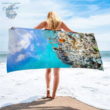 Serviette de bain microfibres Couleurs Lagon - Couleurs Lagon