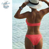 Sexy Bikini deux pièces Micro Bandeau Culotte Taille Haute Tangua Brésilien - Couleurs Lagon