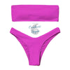 Sexy Bikini deux pièces Micro Bandeau Culotte Taille Haute Tangua Brésilien - Couleurs Lagon