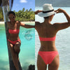 Sexy Bikini deux pièces Micro Bandeau Culotte Taille Haute Tangua Brésilien - Couleurs Lagon