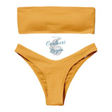 Sexy Bikini deux pièces Micro Bandeau Culotte Taille Haute Tangua Brésilien - Couleurs Lagon