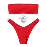 Sexy Bikini deux pièces Micro Bandeau Culotte Taille Haute Tangua Brésilien - Couleurs Lagon