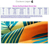 Guide des tailles short surf femme SUNSET — Couleurs Lagon