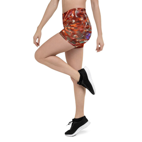 Shorts Femme AllSportAqua GORGONES ROUGE DRAGONFISH - Couleurs Lagon