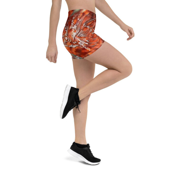 Shorts Femme AllSportAqua GORGONES ROUGE DRAGONFISH - Couleurs Lagon