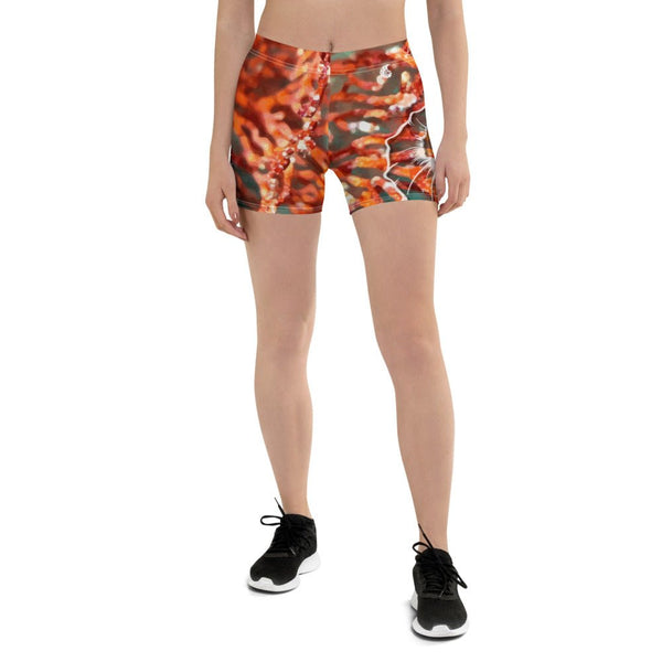 Shorts Femme AllSportAqua GORGONES ROUGE NAUTILE - Couleurs Lagon