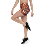 Shorts Femme AllSportAqua GORGONES ROUGE NAUTILE - Couleurs Lagon