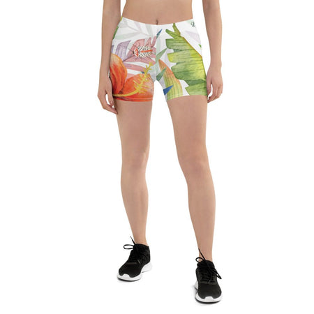 Shorts Femme AllSportAqua PF1.1 FLORAL HIBISCUS - Couleurs Lagon