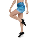 Shorts Femme AllSportAqua TIE DYE BLEU DRAGONFISH MEDUSES - Couleurs Lagon