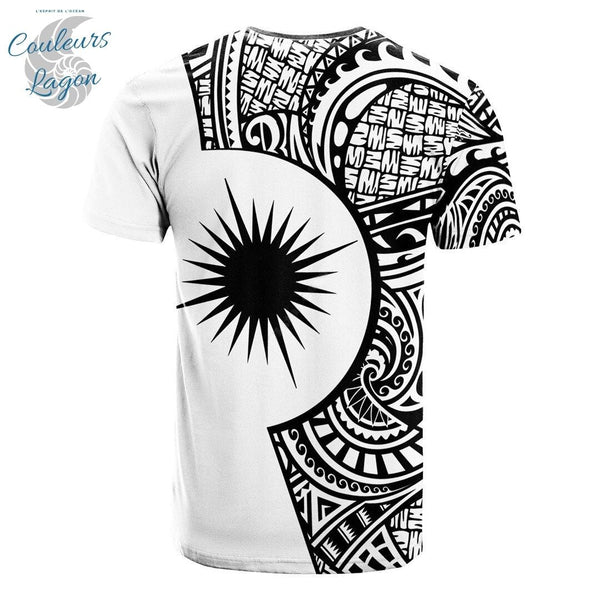 T-shirt Art Polynésie Harajuku Streetwear Unisexe Manche Courte - Couleurs Lagon