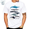 T-shirt Homme Baleines Aquarelle - Couleurs Lagon