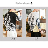 T-shirt Homme Dragon de mer WATATSUMI - Couleurs Lagon