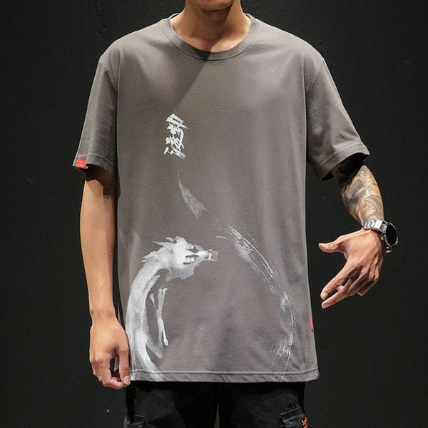 T-shirt Homme Esprit du Dragon - DRAGON SPIRIT - Couleurs Lagon
