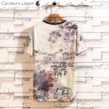 T-shirt Homme Estampe Japonaise - Couleurs Lagon