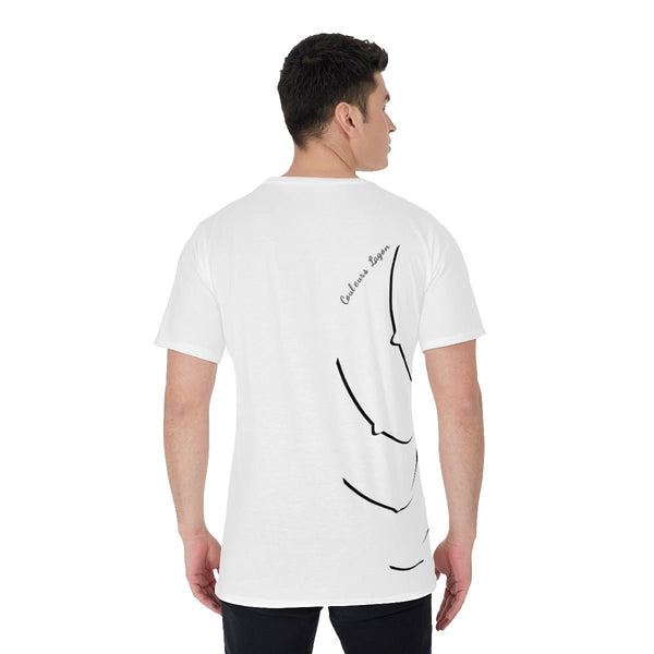 T-Shirt Hommes Grandes Tailles Blanc Nautile 2 - Couleurs Lagon