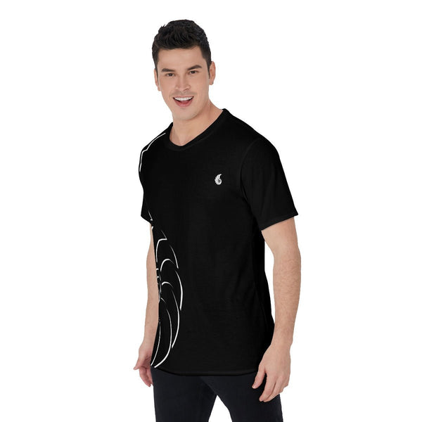 T-Shirt Hommes Grandes Tailles Noir Nautile 2 - Couleurs Lagon